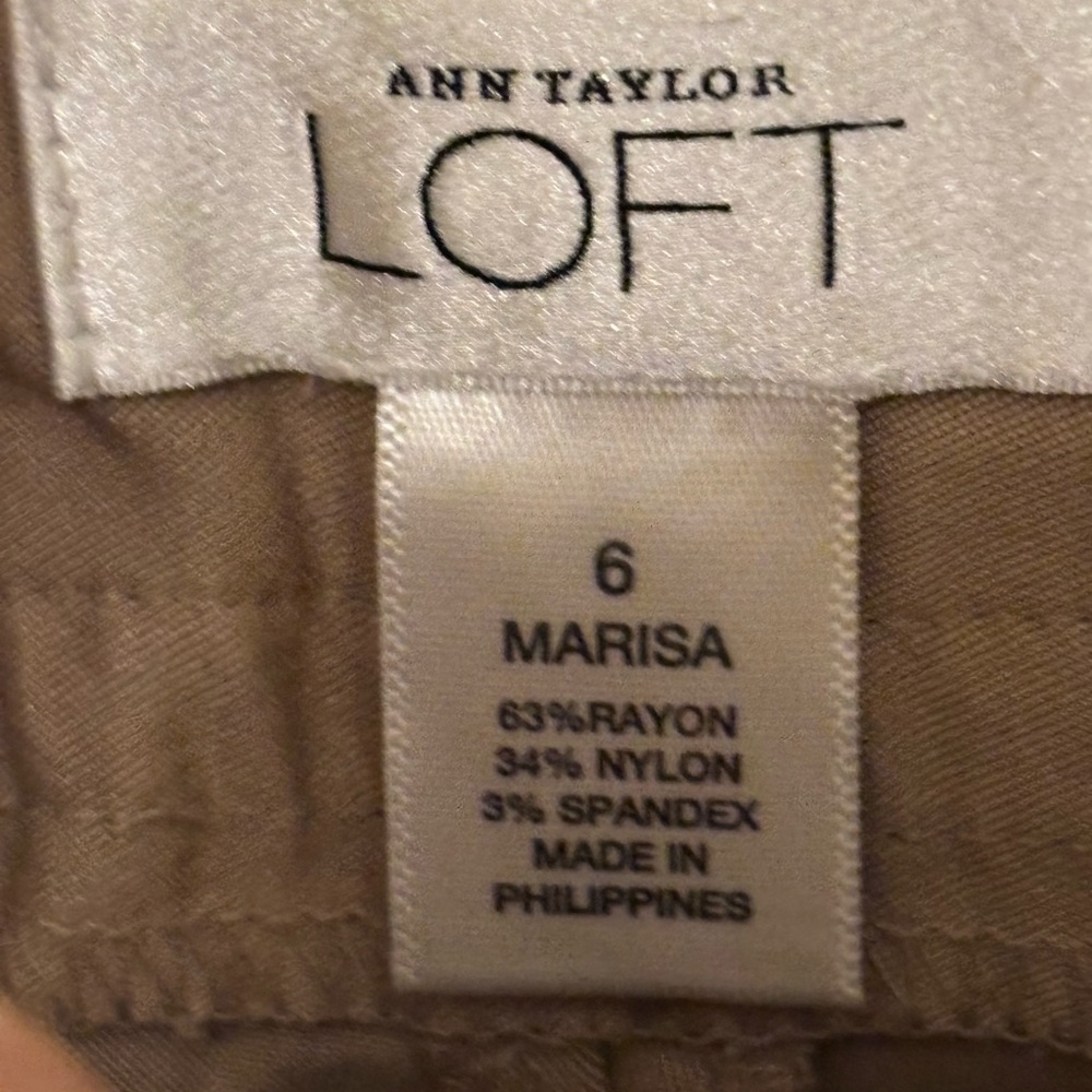 Ann Taylor LOFT Tan Capri (Marisa), Like New